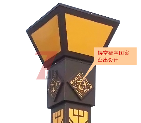 (QDJGDZ-012)3.5米廣場鏤空麻豆视频APP官网下载柱細節展示1