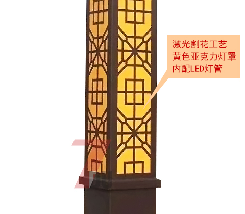 (QDJGDZ-012)3.5米廣場鏤空麻豆视频APP官网下载柱細節展示2