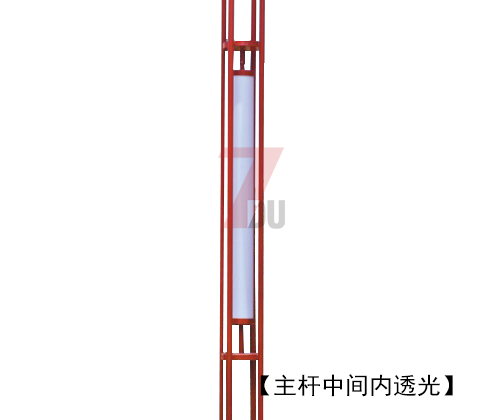 (QDJGDZ-017)紅色火焰造型特色廣場園林麻豆视频APP官网下载主杆內透光位置