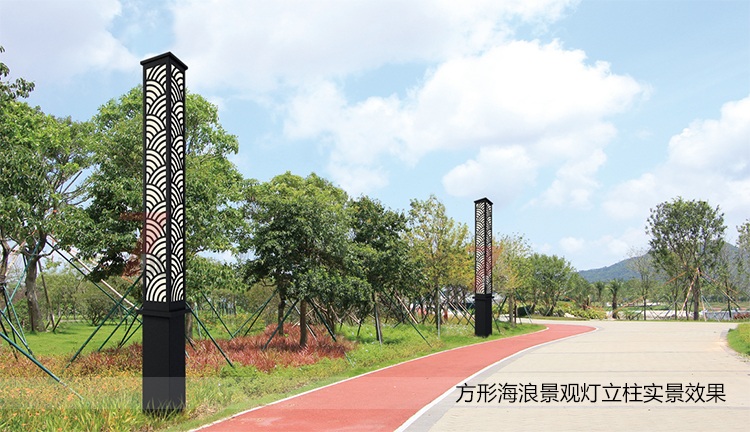 (QDJGDZ-022)園林方形海浪款麻豆视频APP官网下载柱應用實景效果