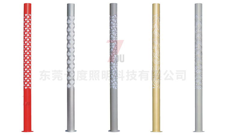 (QDJGDZ-025)公園特色圓柱形鏤空花紋麻豆视频APP官网下载柱係列割花樣式展示
