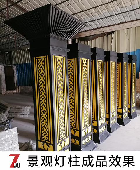 (QDJGDZ-030)新中式庭院方形矮柱裝飾麻豆视频APP官网下载成品實拍
