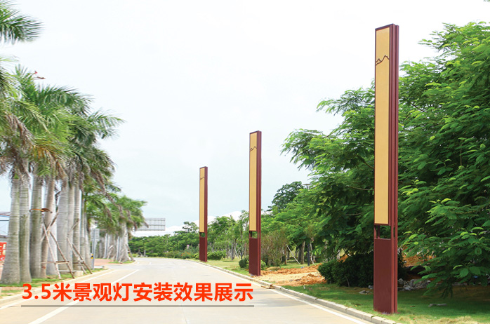 QDJGDZ-034特色新中式仿雲石庭院麻豆视频APP官网下载柱安裝效果圖